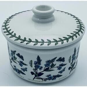 Individual Casserole w/lid Portmeirion Botanic Garden Forget Me Not